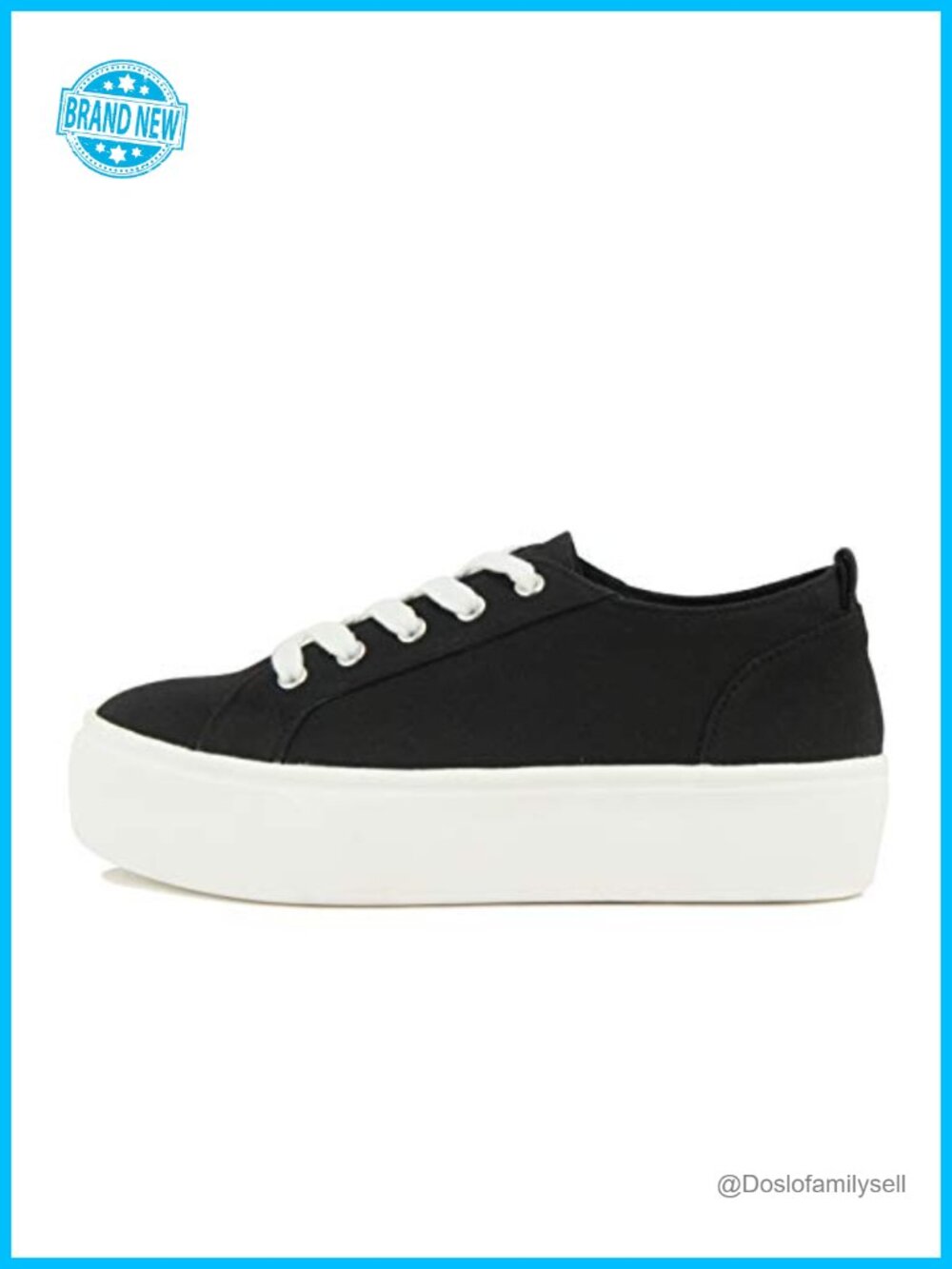 Soda Platform Fashion Sneakers with Padded Sock Lace-Up Cushioned